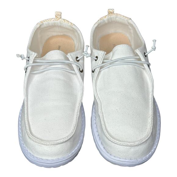 Maurices Sienna Slip Ons White/Tan Size 8 - Picture 1 of 7